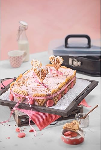 Kaiser Inspiration Moule à charnière carré 36 x 24 cm (14 x 9,5 po) rectangulaire avec couvercle, moule à tiramisu revêtement antiadhésif, poignée pliante, moule à gâteau carré - Nail Gallerys