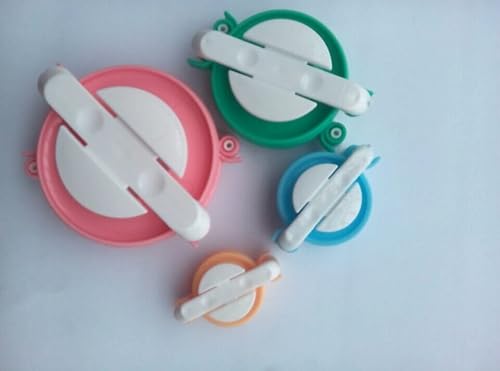 Pom Pom Maker, 4 tailles Fluffy Balles Maker Weaver Aiguille à pompons Sets-diy pompons Craft Poupée qui Kits- Pelote de laine à tricoter Craft Outil de Pompon Maker pour enfants ou adultes - Nail Gallerys