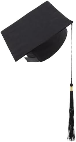 BLUECHOLON Birret de remise de diplôme réglable pour enfants, noir, chapeau de remise de diplôme pour enfant et fille - Nail Gallerys