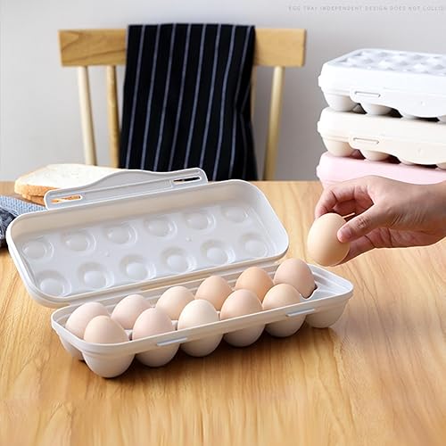 Boîte à Oeufs,12 Grilles Boîte de Rangement des Oeufs en Plastique, Sans BPA, Box Egg, Boîte à œufs Portable Pliable, Boite a Œufs avec Couvercle pour Réfrigérateur, Comptoir, Cuisine (Gris) - Nail Gallerys