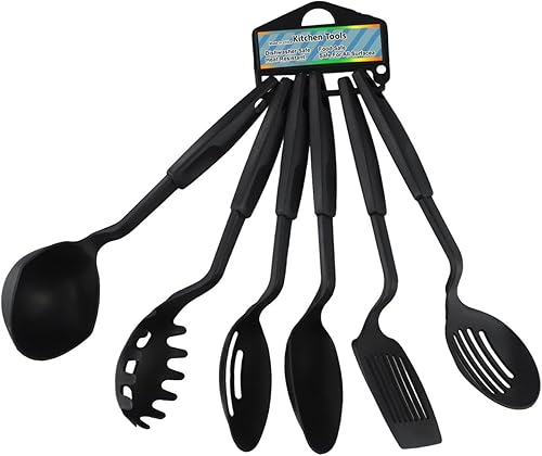 Ensemble complet d'ustensiles de cuisine en nylon, 6 pièces sans ustensiles de cuisine, accessoires gadgets - Nail Gallerys