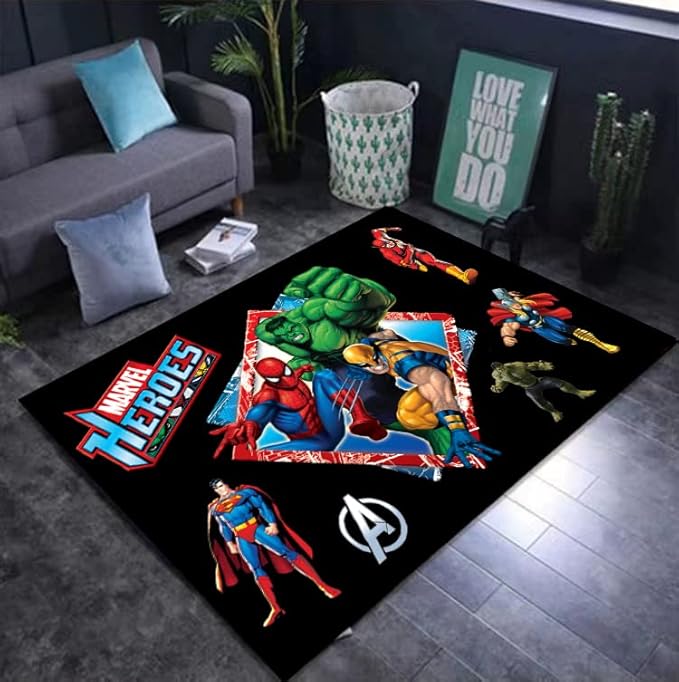 Trebyott Tapis de Dessin animé pour Salon, Chambre à Coucher et Enfant - Motif Miracle - pour garçon - Couleur : S - 80 x 120 cm - Nail Gallerys