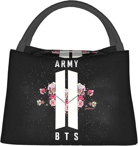 Sac à déjeuner portable BTS pour femme, réutilisable, sac isotherme pour le déjeuner, sac à main pour homme et femme, travail, pique-nique - Nail Gallerys