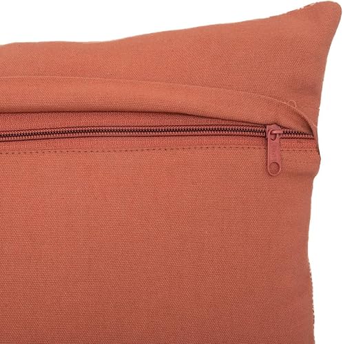 Atmosphera - Coussin imprimé Otto - Coton - Rose Terracotta - 38x38 cm - Nail Gallerys