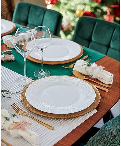 Luminarc P6777- Assiette à dessert 22cm Luminis Blanc Lot de 6 - Nail Gallerys