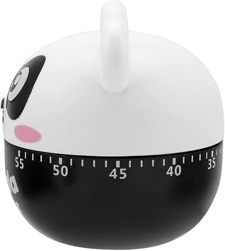 Delaman Minuteur de cuisine mécanique, compteur manuel en forme d'animal pour outil de minuterie, noir, compte à rebours de 60 minutes, cadran facile à lire, idéal pour la cuisine et la pâtisserie - Nail Gallerys