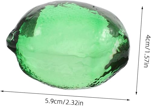 Abaodam Figurine Verre De Citron Décoratif Sculpture De Fruit pour Centre De Table Décoration Moderne pour Maison Bureau Et Cuisine Ornement Verre Robuste Et Élégant - Nail Gallerys