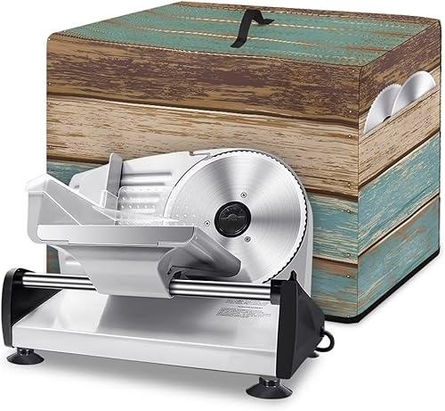 NETILGEN Housse pour trancheuse de cuisine en tissu imperméable et résistant à la poussière avec poche latérale et poignée supérieure, fleur de poulet, jaune - Nail Gallerys