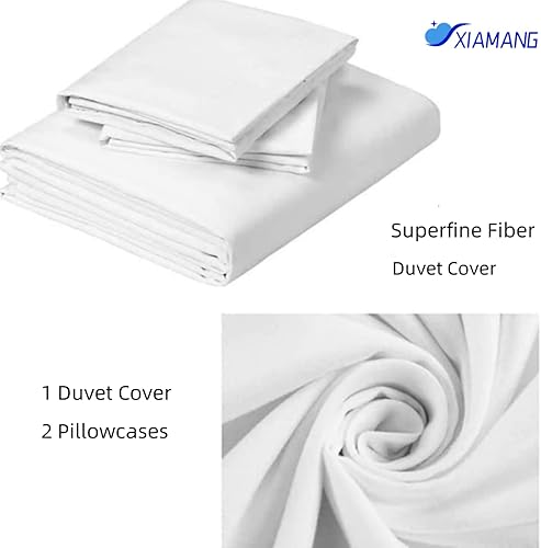 Housse de Couette 200x200 Papillon Blanc Parure de Lit 2 Personnes Sets de Housses de Couettes Microfibre avec 2 Taies d'oreiller 65x65cm, Insecte Motif Parures de Lit - Nail Gallerys