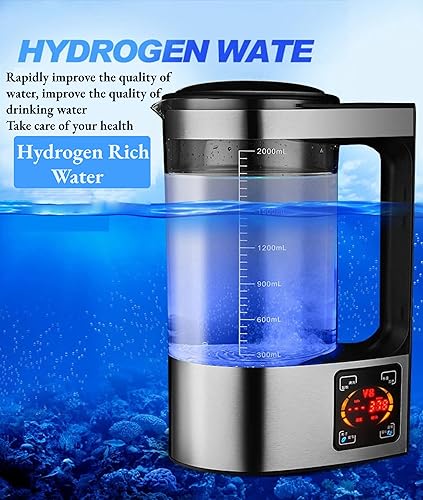 Sxhlseller Générateur d'eau hydrogène de 2 L, machine à eau hydrogène SPE PEM, machine à eau portable à température constante tasse de santé - Nail Gallerys