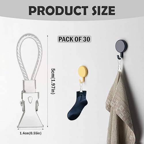 KAIYAYA 30 Pinces Accroche Torchon Crochet Torchon Cuisine en Métal Attache Torchon Cuisine Blanc Pince Torchon Cuisine Petit Pinces à Serviettes pour Cuisine, Armoires et aux Salles de Bains - Nail Gallerys