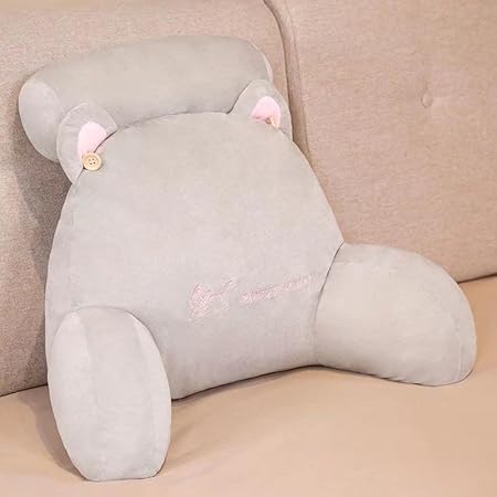 SANSHAM Coussin en peluche pour appui-tête, coussin de lecture, coussin de soutien du dos et de la taille, pour bureau, canapé, baie vitrée, tatami, amovible et lavable, 70 x 40 cm - Nail Gallerys