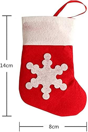 BOELLRUNO 30pcs Mini Chaussettes de Noël Bas de Noël en Toile Noël Sac Rouge Chritmas Noël Chaussette Porte-Couvert Serviette pour Arbre Decoration Noël - Nail Gallerys