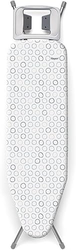 Rayen | Planche à Repasser | Gamme de Base | Panneau en métal déployé | Housse en Coton et Polyester | Taquets Pieds en Caoutchouc antidérapants | Mesures : 113x34x5,5 cm - Nail Gallerys
