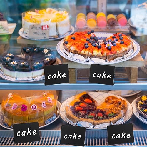 30 Piece Mini blackboard, 5 'x 4' erasable small blackboard, table numbers, food labels, standing panels for wedding, birthday, and food/buffet (L) - Nail Gallerys