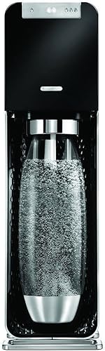 sodastream 1019811441 SST SST Puissance gazéification électrique, Aluminium, Noir, 19,6 x 29,6 x 42 cm - Nail Gallerys