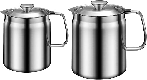 Pot à huile de grande capacité en acier inoxydable pour la maison et la cuisine (A) - Nail Gallerys