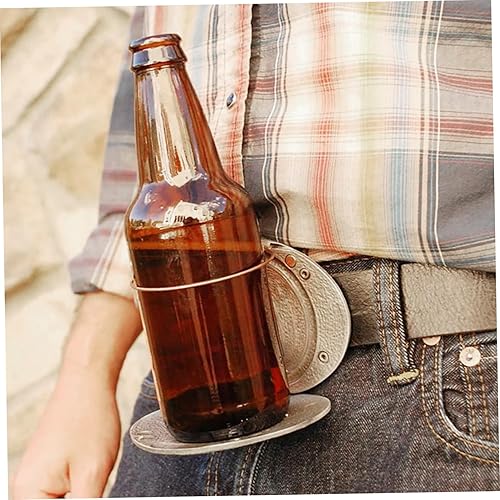 NethCasti Porte-bière de Boucle de Ceinture pour Hommes, Porte-bière à Eau drôle à Eau pour Hommes, Boucle en Alliage Zinc, Facile Utiliser pour Le Portable pour Le Sort - Nail Gallerys