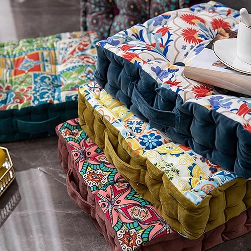 Miecoae Coussin avec poignée pour Jardinage, Grand Coussin de Sol avec poignée, Coussin Salon de Jardin Exterieur 40x40, Rembourrage épais, Coussin Siege Voiture, Galette de Chaise Exterieur(@62) - Nail Gallerys