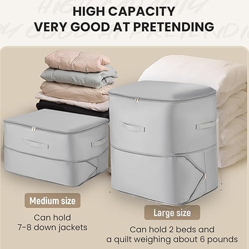 StyBtt Sacs de Compression, Grand Sac de Rangement, Rangement Couette, Sac Compression Voyage, Housse Rangement Voyage, Adapté Aux Couettes de Vêtements (1, L) - Nail Gallerys