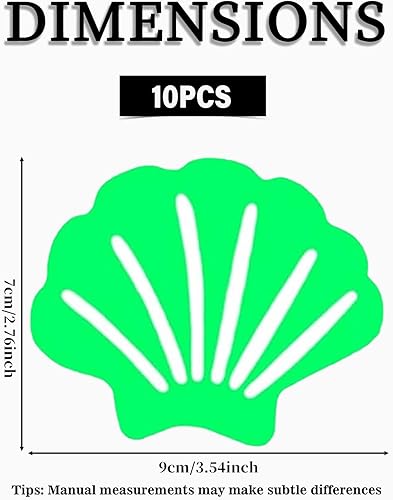 KGDUYC Lot de10 Autocollants de Douche Antidérapants, Stickers Anti Glisse Bandes de Baignoire de Sécurité pour Baignoire, Bandes Adhesives, Imperméable,Peut s'allumer automatiquement la nuit - Nail Gallerys