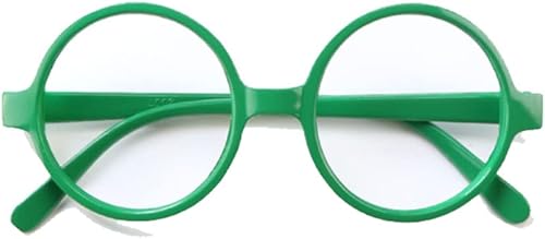TOSSPER 2 Pcs Lunettes De Lunettes, Fausses Lunettes en Plastique Rond Lentille Lunettes De Mode pour Filles Garçons Cadeaux d'anniversaire Enfants Enfants Jouets De Verre Drôle - Nail Gallerys