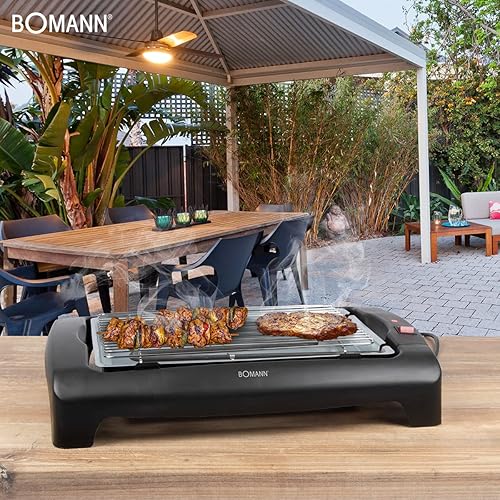Bomann BQ1240CB Gril Barbecue Électrique Noir - Nail Gallerys