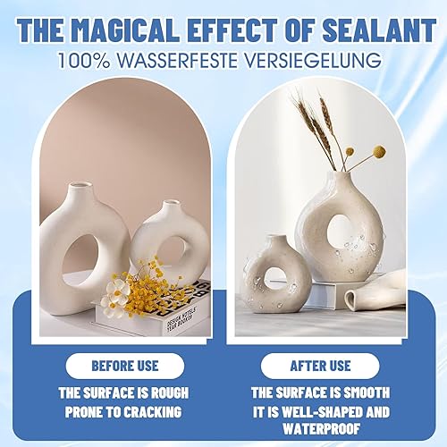 Impermeabilisant pour Argile, Imperméable Résistant Rayures,Vernis à l'argile pour Poterie Artisanale, Imperméabilisant Sans Solvant pour Béton Argileux et Terre Cuite - 200 ML - Nail Gallerys