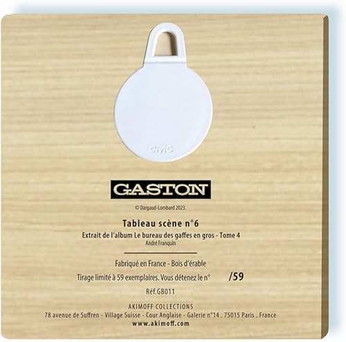 Akimoff Collections Tableau collection Akimoff Franquin Gaston Lagaffe, Bureau des Gaffes (2023) - Nail Gallerys