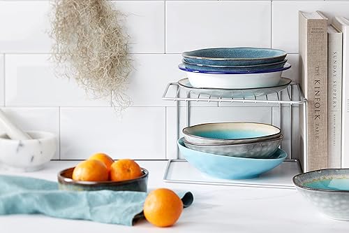 Metaltex Plate Kitchen Cupboard Organiser, Space Saver Corner Sink Dish Drying Rack with Polytherm Coating-Metallic, Silver, 25 x 25 x 15 cm - Nail Gallerys