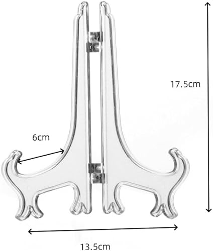 Acrylic Lot de 10 supports transparents en plastique de 7 pouces, support transparent en plastique, porte-assiettes d'exposition, plaque de support pour images de maison de mariage, décoration - Nail Gallerys