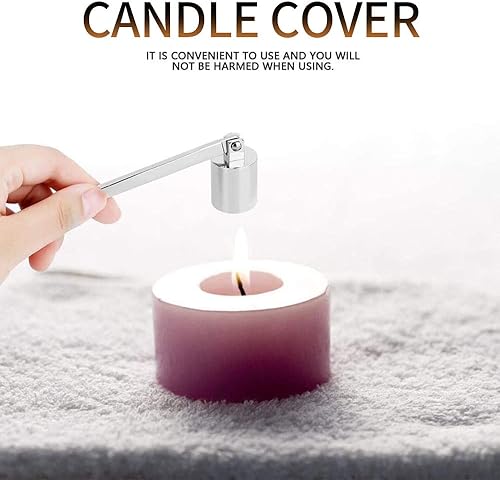 Éteignoir à priser en forme de clochette en acier inoxydable avec long manche Argenté - Nail Gallerys