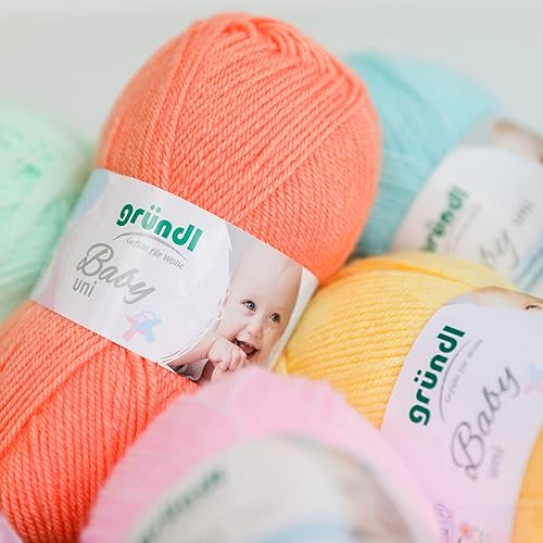 Gründl Fil, Jaune Pastel, environ. À 150 m, Set Pièces - Nail Gallerys