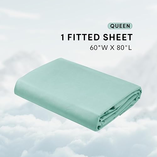 Comfort Spaces Coolmax Drap-housse anti-humidité uniquement super doux, résistant à la décoloration, tous les élastiques poches profondes pour matelas jusqu'à 40,6 cm – Draps rafraîchissants par temps - Nail Gallerys