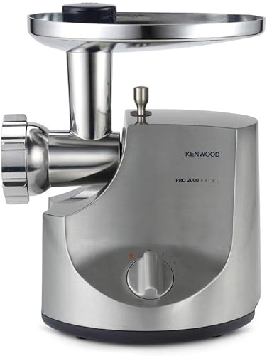 Kenwood Hachoir à Viande Electrique MG700, Semi- Pro, Puissance 2000 W, Inox Brossé - Nail Gallerys