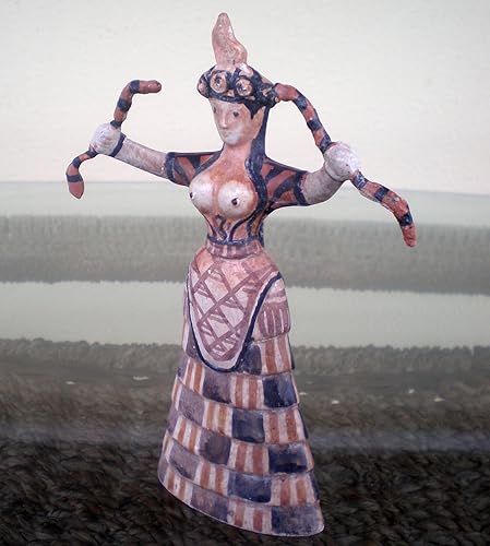 Minoan Art Petite Déesse Serpent - Palais de Knossos - Figurine - Nail Gallerys