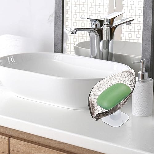 FacynPorte-Savon égouttoir,Porte-Savon Transparent avec Ventouse | Porte-Savon en ménage avec Support pour Baignoire, boîte à Savon Portable pour Piscine Voyage à Domicile - Nail Gallerys
