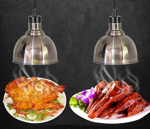 YDDHQ Lampe Chauffante pour Aliments Commercial avec 250w Ampoules et 25cm Abat-Jour de Galvanoplastie, Lampe Chauffe-Plats Équipement de Restaurant de Cuisine, 4 Couleurs - Nail Gallerys