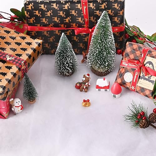 Gukasxi Couvertures de Neige Artificielle de Noël 80x240cm Épaissie Blanche Fausse Neige, Décoration de Vacances, Décoration de Noël, Chemin de Table, Décoration d'hiver - Nail Gallerys