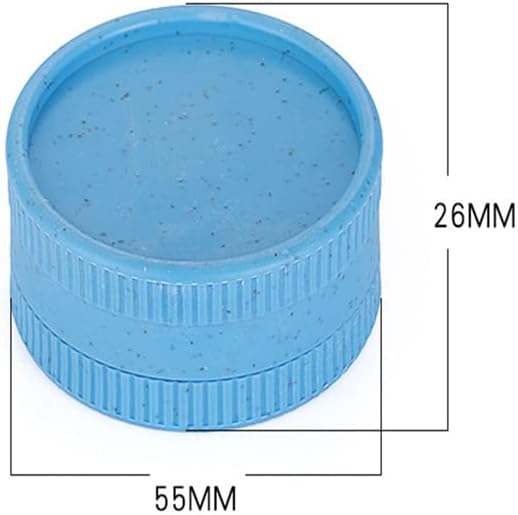 Lot de 6 moulins à herbes en plastique portables de 55 mm, 6 couleurs - Nail Gallerys