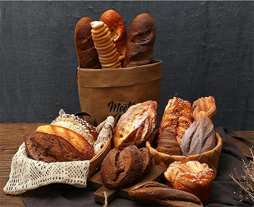 Codulu Baguette artificielle - Faux pain long - Simulation de pain grillé - Nourriture pour maison, fête, mariage, décoration d'exposition, photographie-1 pièce - C - Nail Gallerys