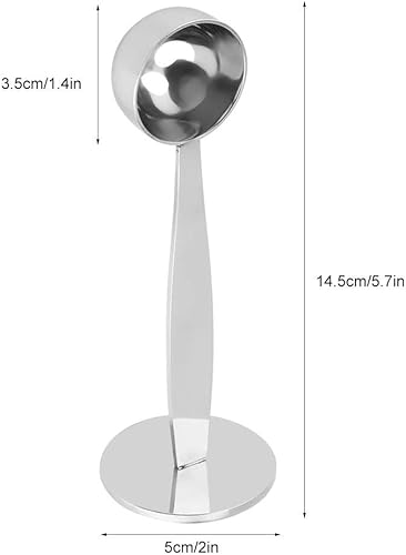 Eastbuy Cuillère à café - Cuillère à café à Double Usage en Acier Inoxydable Cuillère à café à mesurer Cuillère à mesurer Poudre de Grain de café - Nail Gallerys