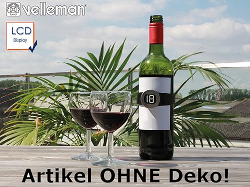 Velleman Dtp7 Thermomètre à vin Digital - Noir/Argent - Nail Gallerys