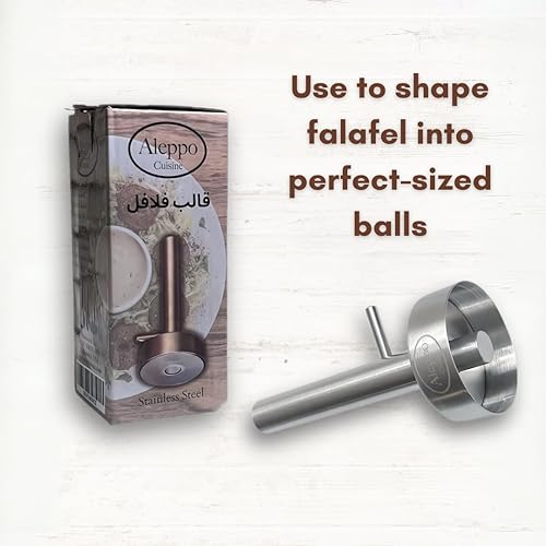 Moule à falafel en acier inoxydable de qualité supérieure en forme de donut de 5,75 cm de diamètre (1) - Nail Gallerys