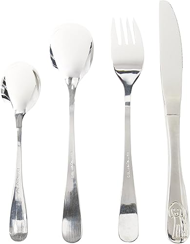 Esmeyer Bambino - Service de Quatre Couverts pour Enfant Bambino 18/0 Poli, ** pour Les Enfants dès 4 Ans ** - Nail Gallerys