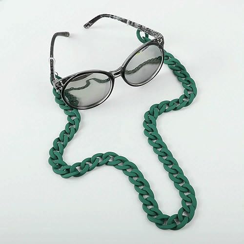 GUOZHAN Chaînes de Lunettes de Soleil en Acrylique Mat pour Femmes et Hommes, Cordon de Lunettes de Lecture, Cordon de Cou - Nail Gallerys