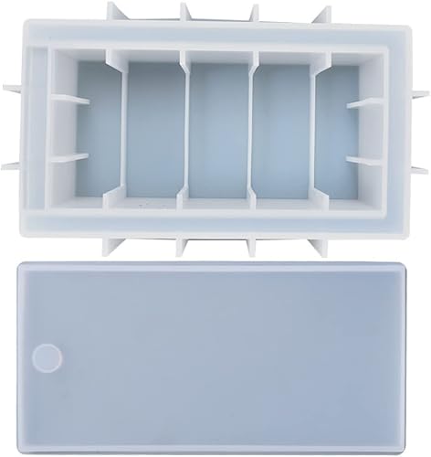 Liummrcy Moule de résine époxy, moules de Silicone à boîte Domino - Nail Gallerys