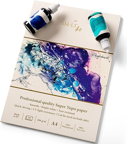 SM.LT Bloc à dessin Super Yupo A4 10 feuilles 200 g/sqm - Nail Gallerys