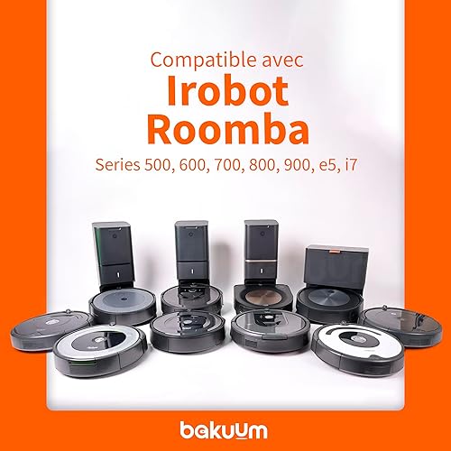 PNEUS Roues pour IROBOT ROOMBA séries 500, 600, 700, 800 et 900 (Pack 2 unités) Fabriqué en Espagne Antidérapant, adhérence exceptionnelle et Montage Facile - Nail Gallerys