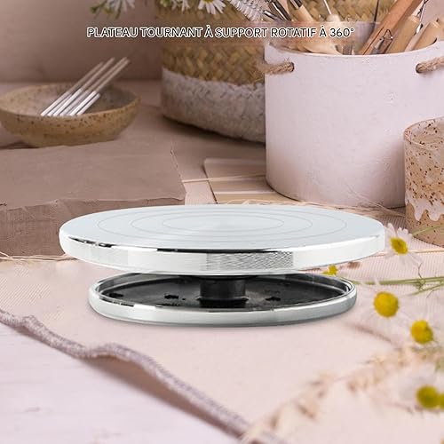 Tournette à Argile - Plateau Tournant Révolutif pour Modelage d'Argile | Outil Artisanal Antidérapant Pour Sculpture À L'atelier, En Classe Ou À La Maison - Nail Gallerys